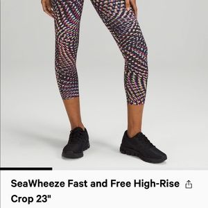 Seawheeze fast and free high rise crop 23”